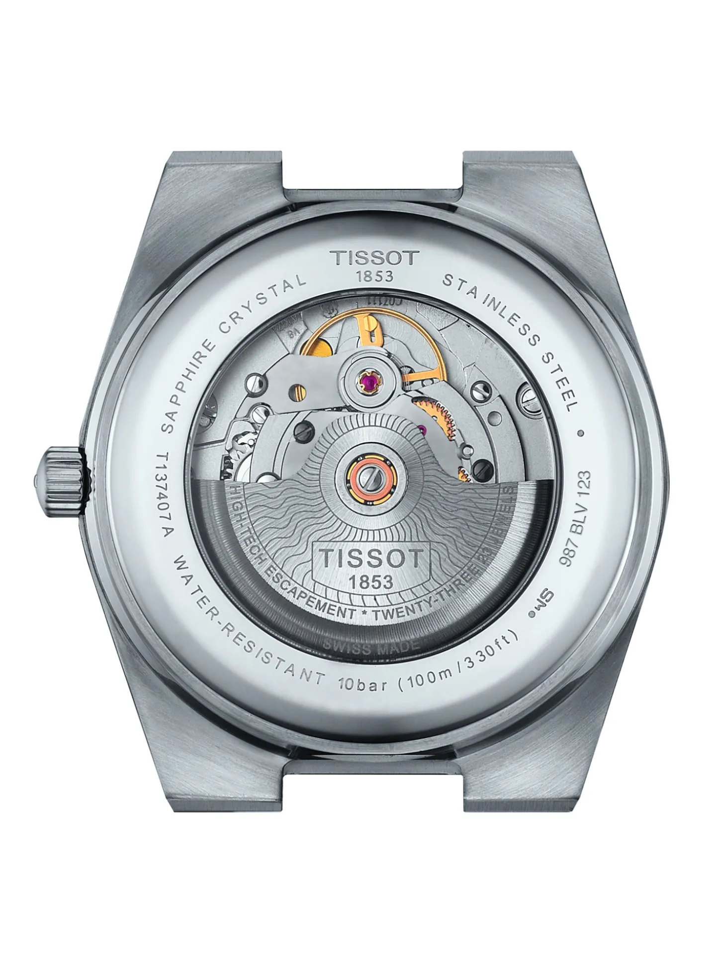 Montre Tissot PRX Powermatuc 80 acier_x005f_x000D_lunette cuivrée