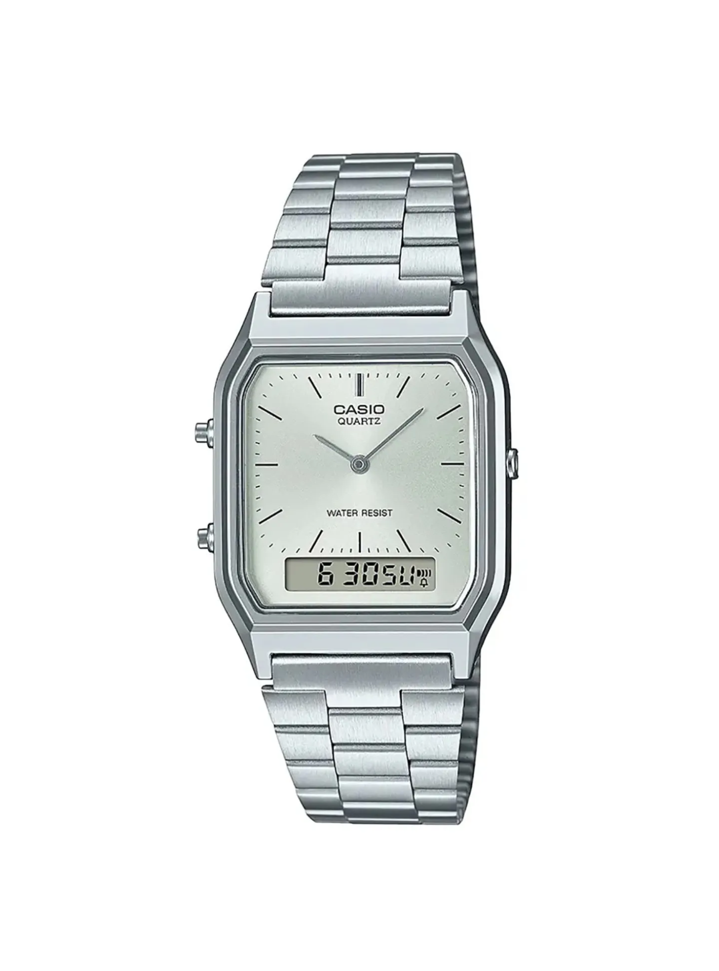 Montre Unisexe CASIO bracelet acier cadran grisCollection EDGY