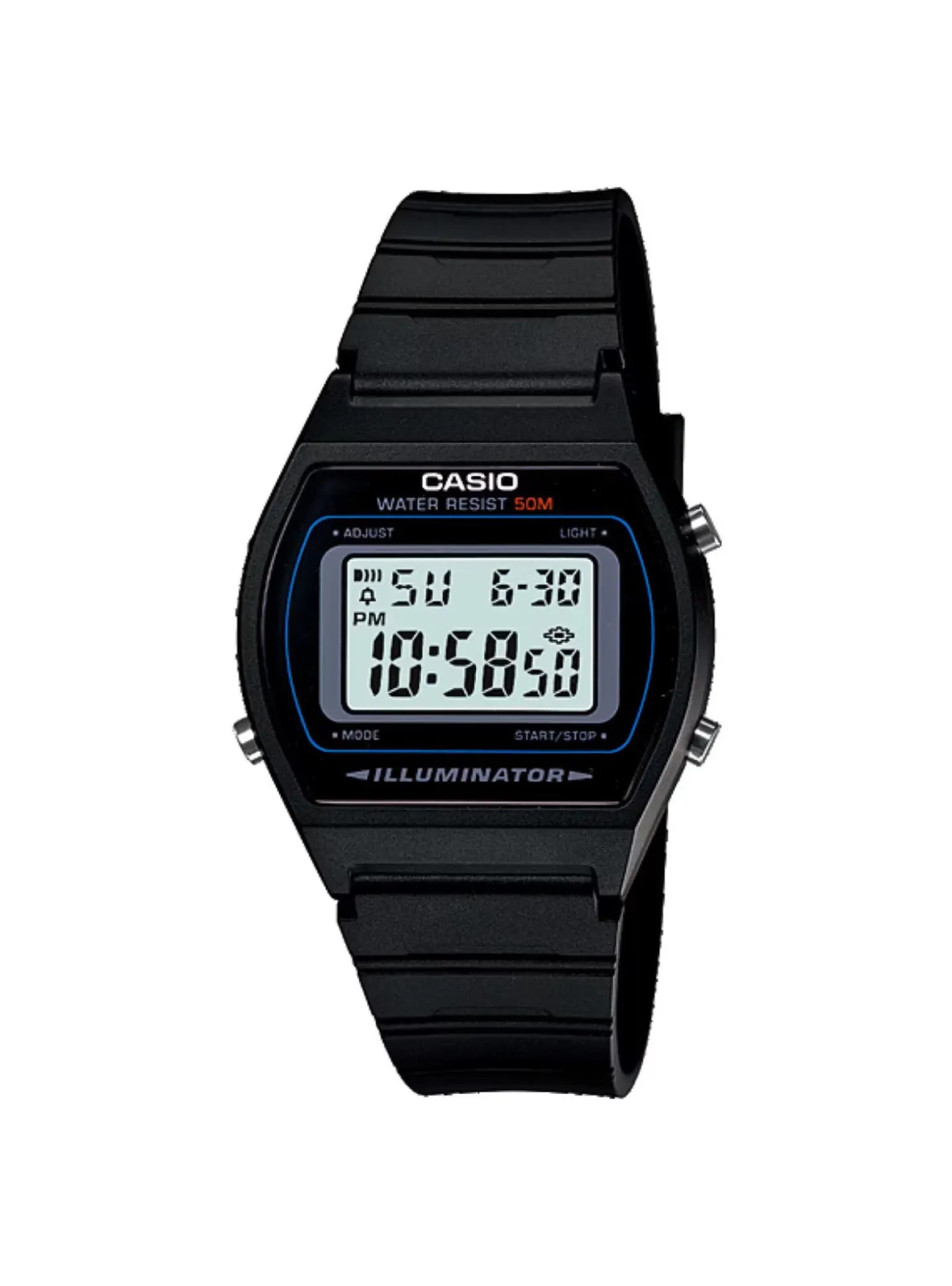 Montre unisexe Casio résine noire Timeless