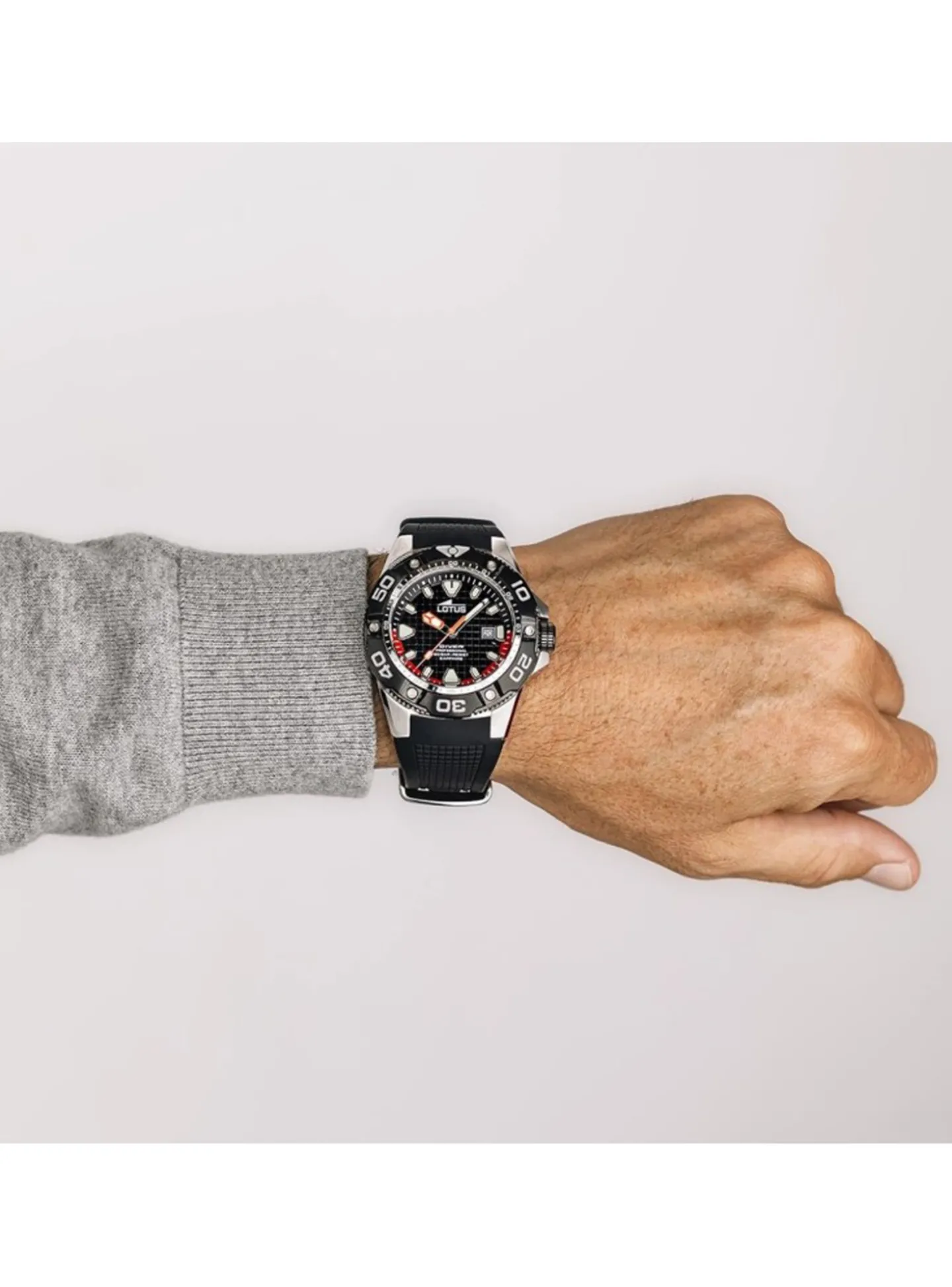 Monytre Lotus Diver Professional silicone noir