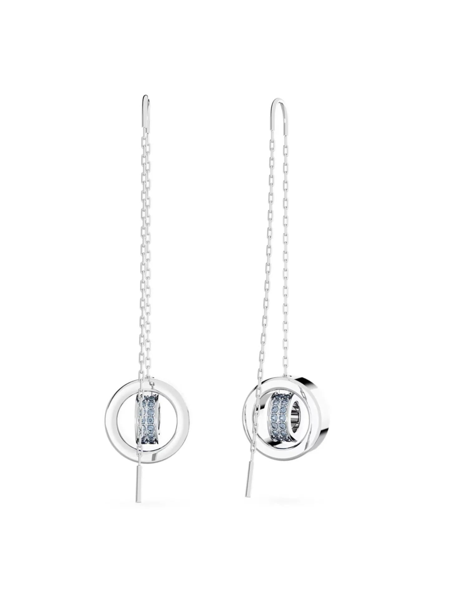 Pendants d'oreilles Swarovski Hollow Bleu