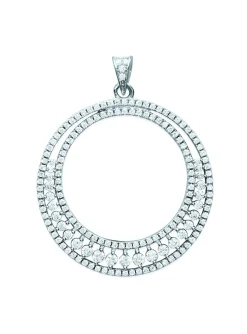 Pendentif Brillaxis argent cible empierrée