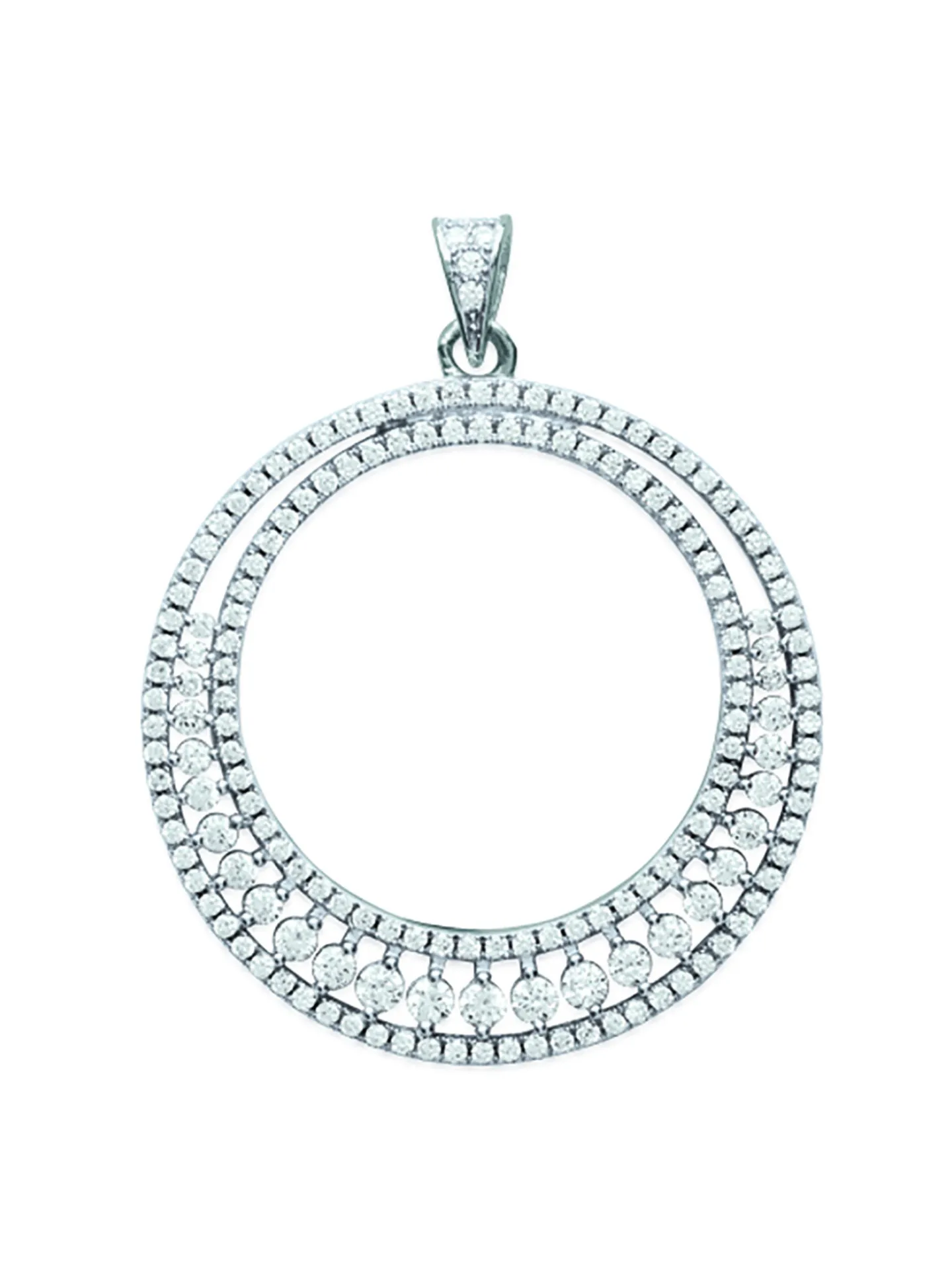 Pendentif Brillaxis argent cible empierrée