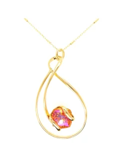 Pendentif Andrea Marazzini doré mystic astral pink