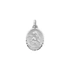 Pendentif Brillaxis ange ovale or blanc 18 carats_x005f_x000D_20X14