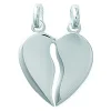 Pendentif Brillaxis coeur sécable argent rhodié