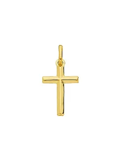 Pendentif Brillaxis croix or jaune 18 carats