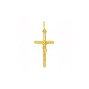 Pendentif Brillaxis croix Christ or jaune 9 carats