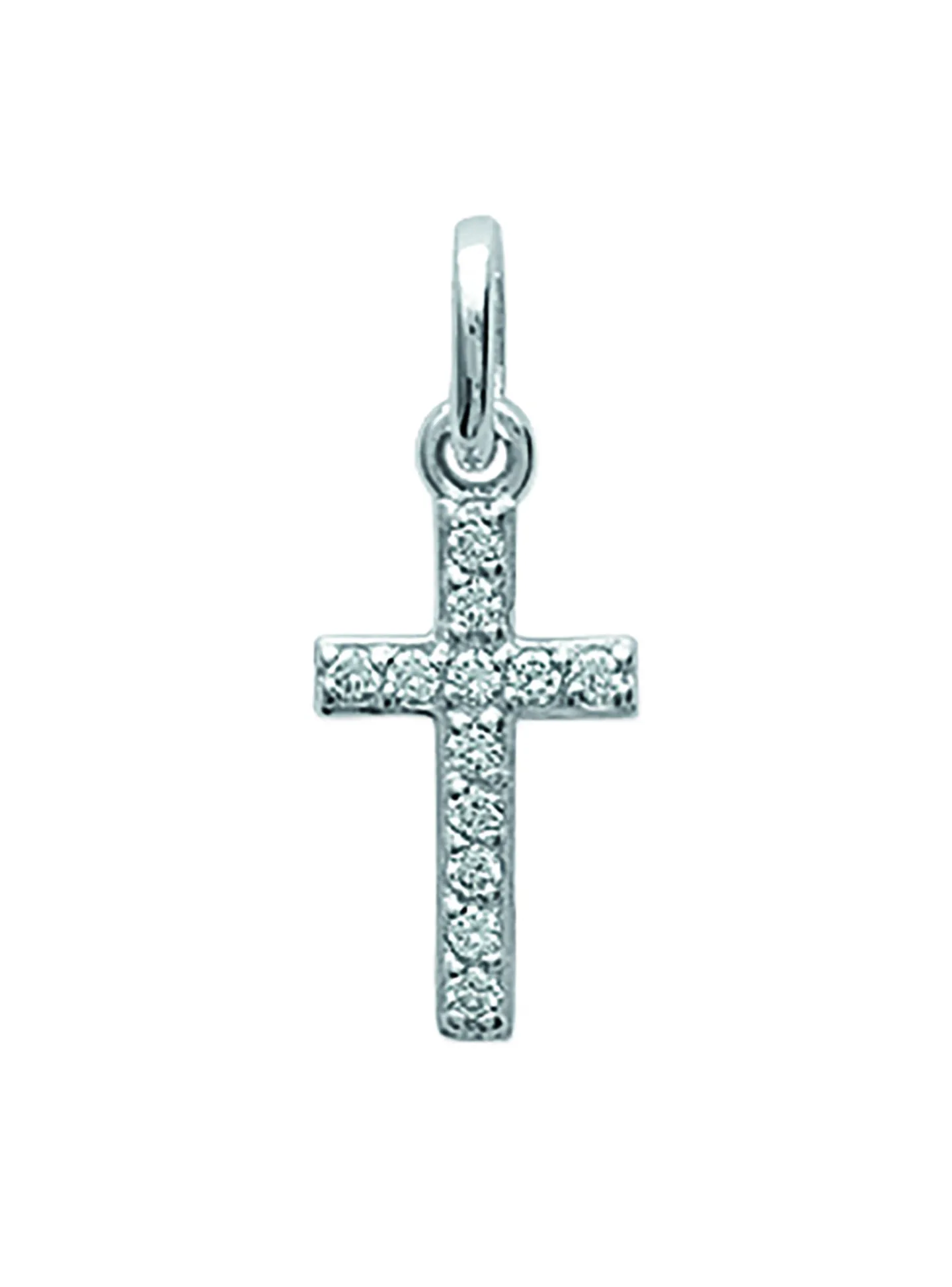 Pendentif Brillaxis croix empierrée OZ