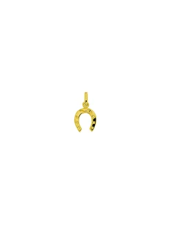 Pendentif Brillaxis fer à cheval or jaune 18 carats