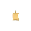 Pendentif Brillaxis parchemin en or jaune 18 carats