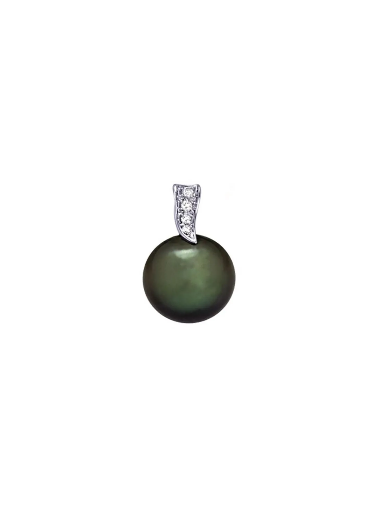 Pendentif Brillaxis perle de tahiti diamants or 18k