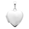 Pendentif Brillaxis porte-photo en forme de coeur_x005f_x000D_cassolette en argent rhodié