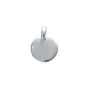 Pendentif Brillaxis rond argent rhodié