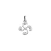 Pendentif croix basque "Lauburu" argent mini_x005f_x000D_diamètre 8mm