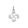Pendentif croix basque "Lauburu" argent_x005f_x000D_diamètre 15mm