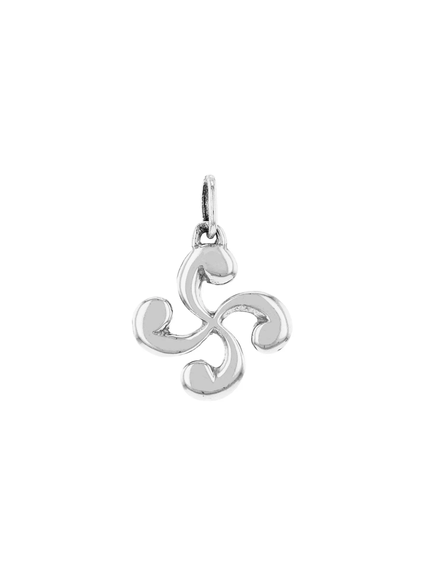 Pendentif croix basque "Lauburu" argent massif_x005f_x000D_diamètre 13mm