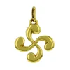 Pendentif croix basque plaqué-or_x005f_x000D_diamètre 20mm