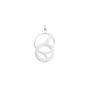 Pendentif Les Georgettes Boucles Rond argenté 25 mm