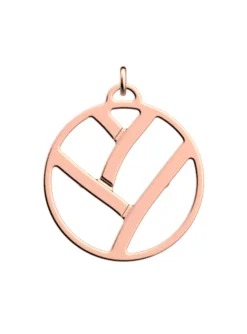 Pendentif Les Georgettes Tresse rosé 25mm