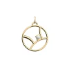 Pendentif Les Georgettes Charleston doré 25mm_x005f_x000D_Collection Les Précieuses