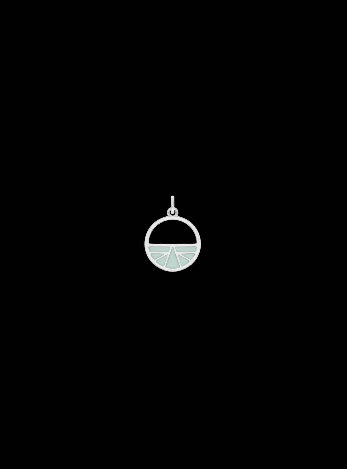 Pendentif Les Georgettes ibiza_x005f_x000D_laque vert d'eau