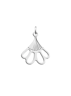 Pendentif Les Georgettes bleuet argenté 16mm