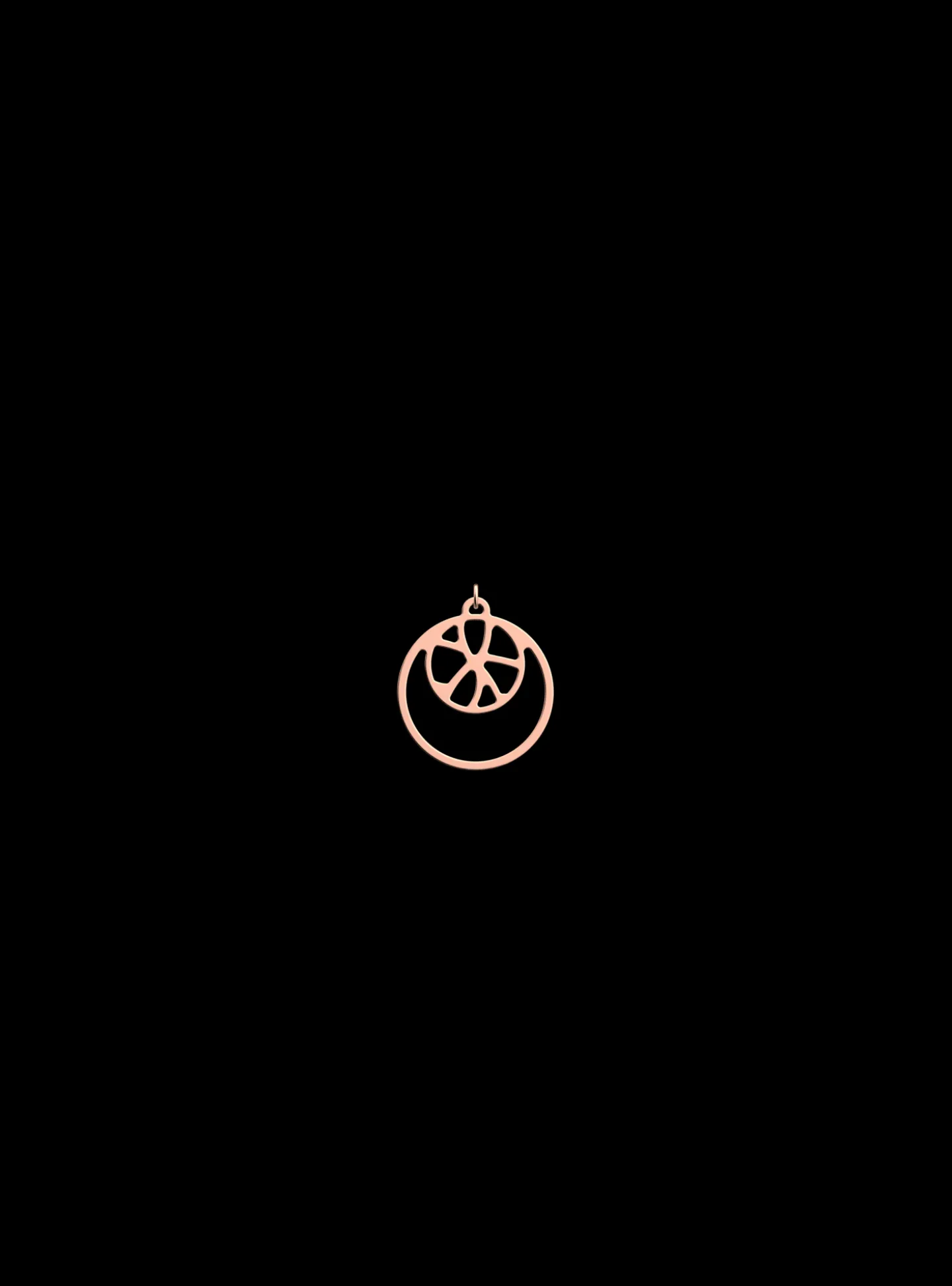 Pendentif Les Georgettes Nenuphar rosé 16/25m