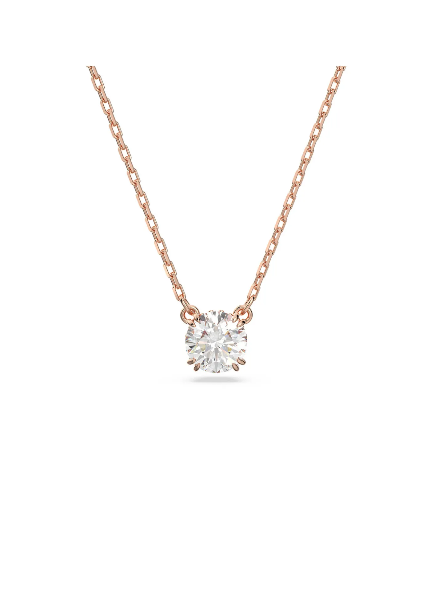Pendentif Swarovski Constella rosé rond blanc