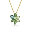 Pendentif Swarovski Gema fleur verte