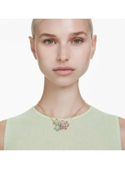 Pendentif Swarovski Idyllia trois fleurs