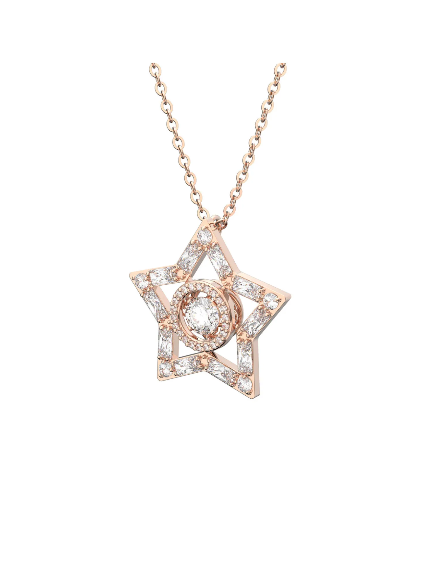 Pendentif Swarovski Stella rosé