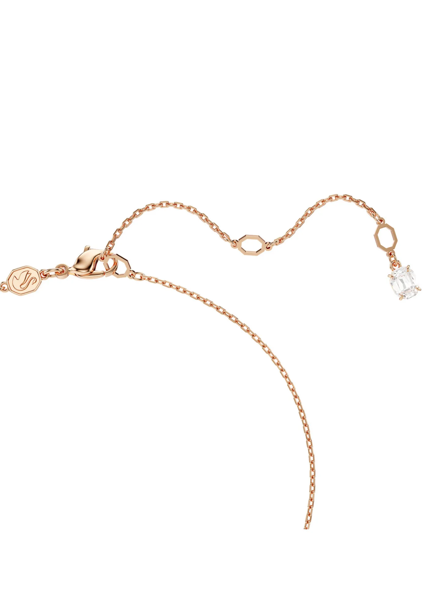 Pendentif Swarovski Stilla rosé format carré