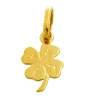 Pendentif trèfle or jaune 375/1000