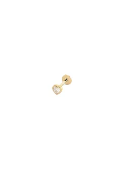 Piercing Agatha Assia Hélix et tragus coeur oxyde