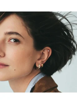 Piercing Agatha Assia Hélix et tragus coeur oxyde