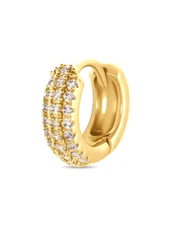 Piercing Agatha créole doré et oxyde de zirconium