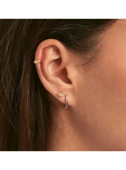 Piercing créole Agatha Colorful doré