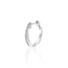 Piercing créole Agatha Criodiam argent empierré