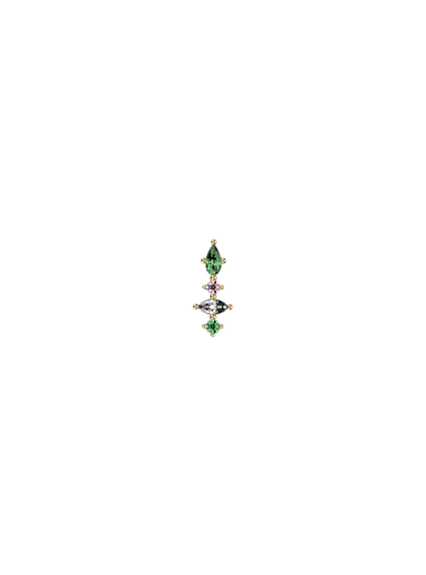 Piercing Les Cadettes Cassiopé multicolorelaiton doré