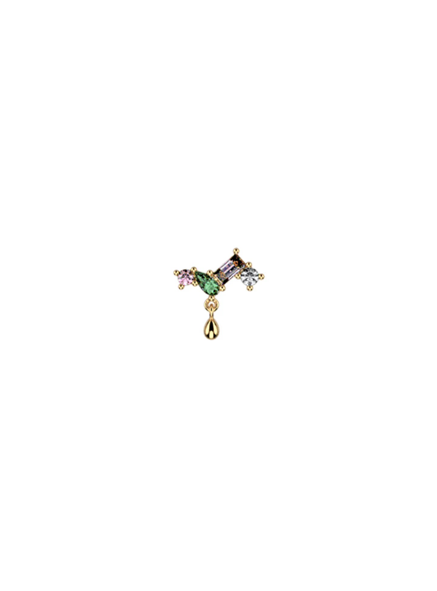 Piercing Les Cadettes Phoenix multicolorelaiton doré