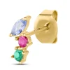 Piercing puce Agatha Amas doré multicolore