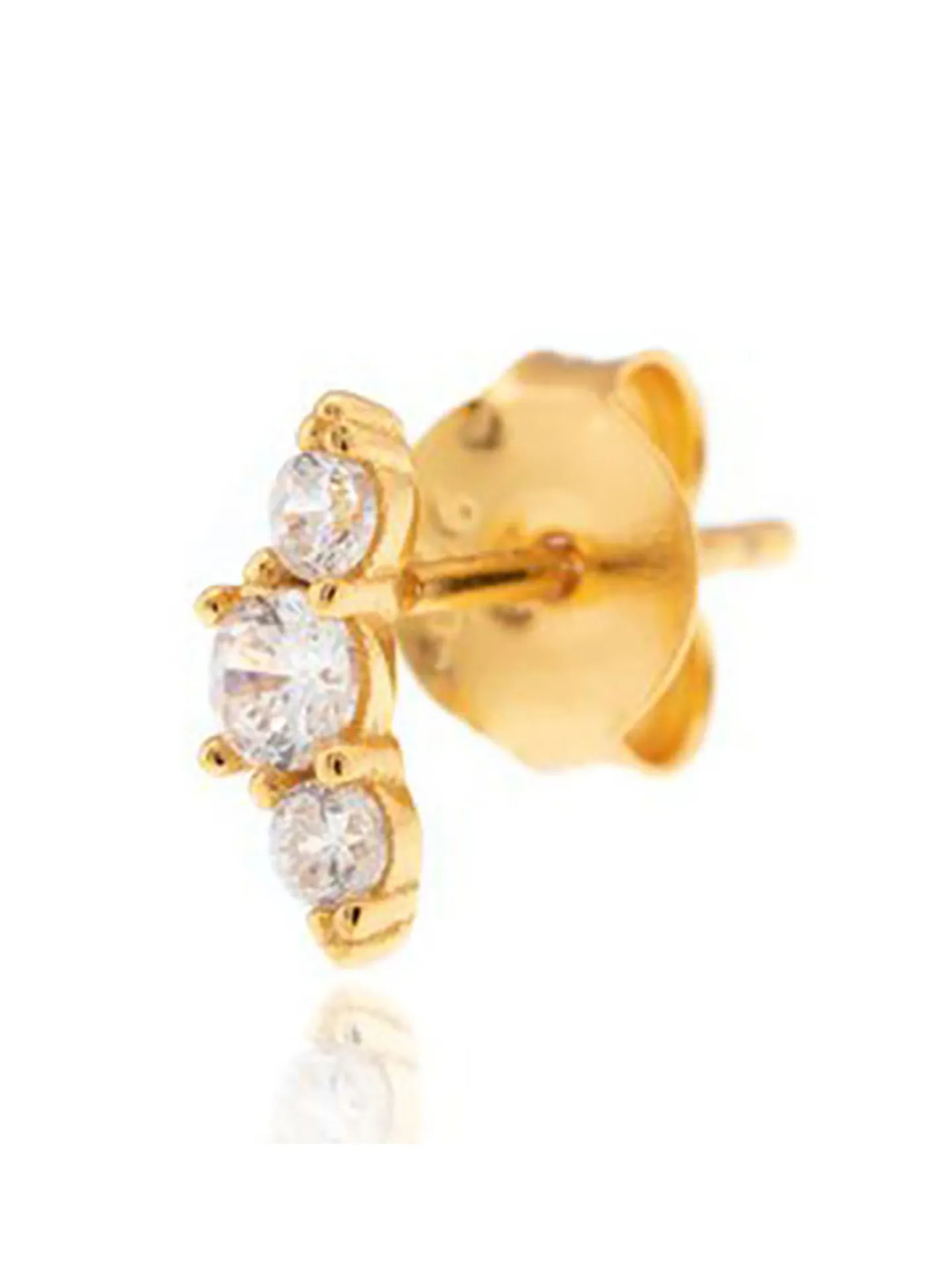 Piercing puce Agatha Croissan doré