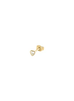 Piercing puce Agatha Lya coeur argent doré