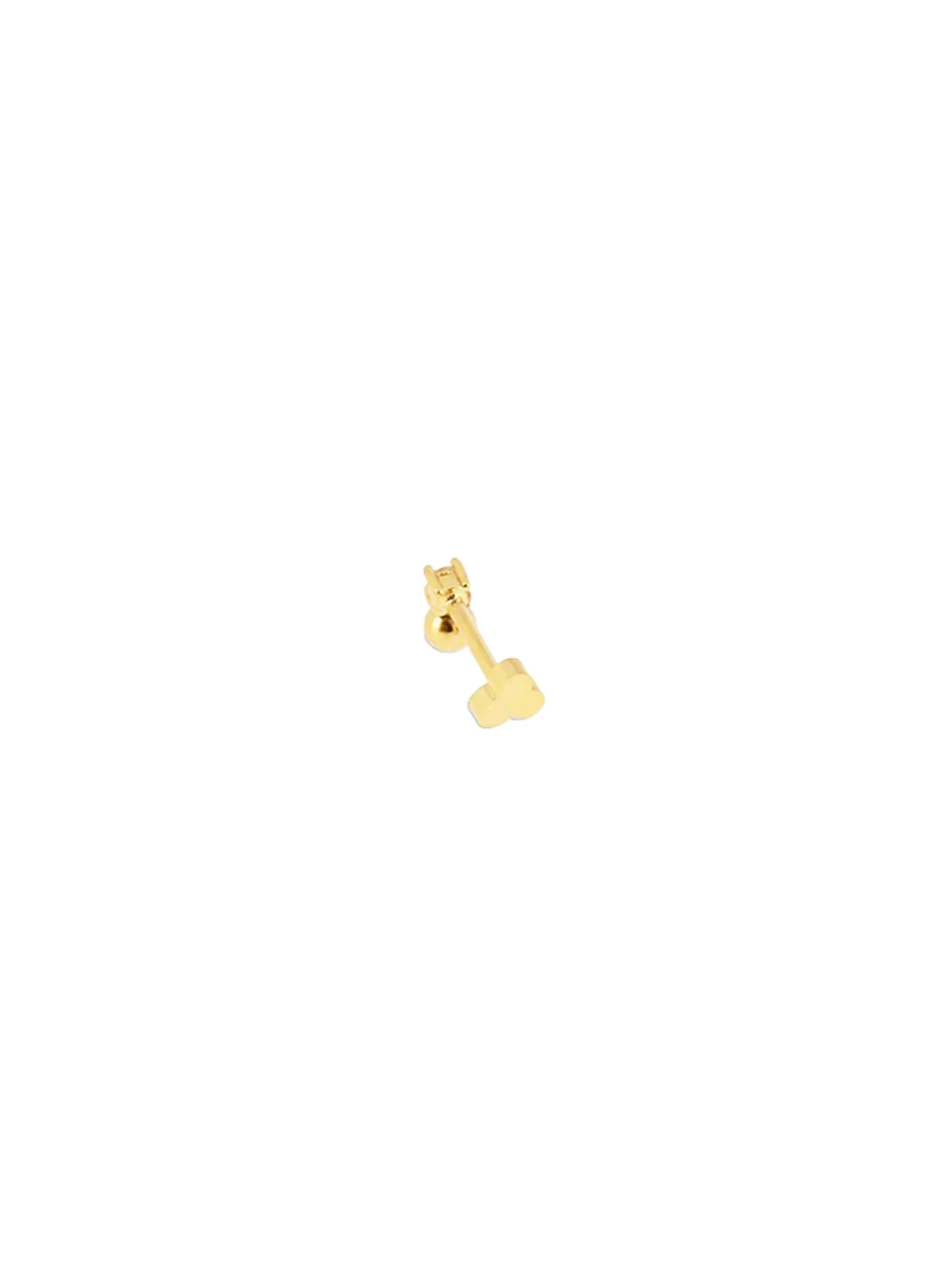 Piercing Zag Bijoux Bristol acier doré zirconium
