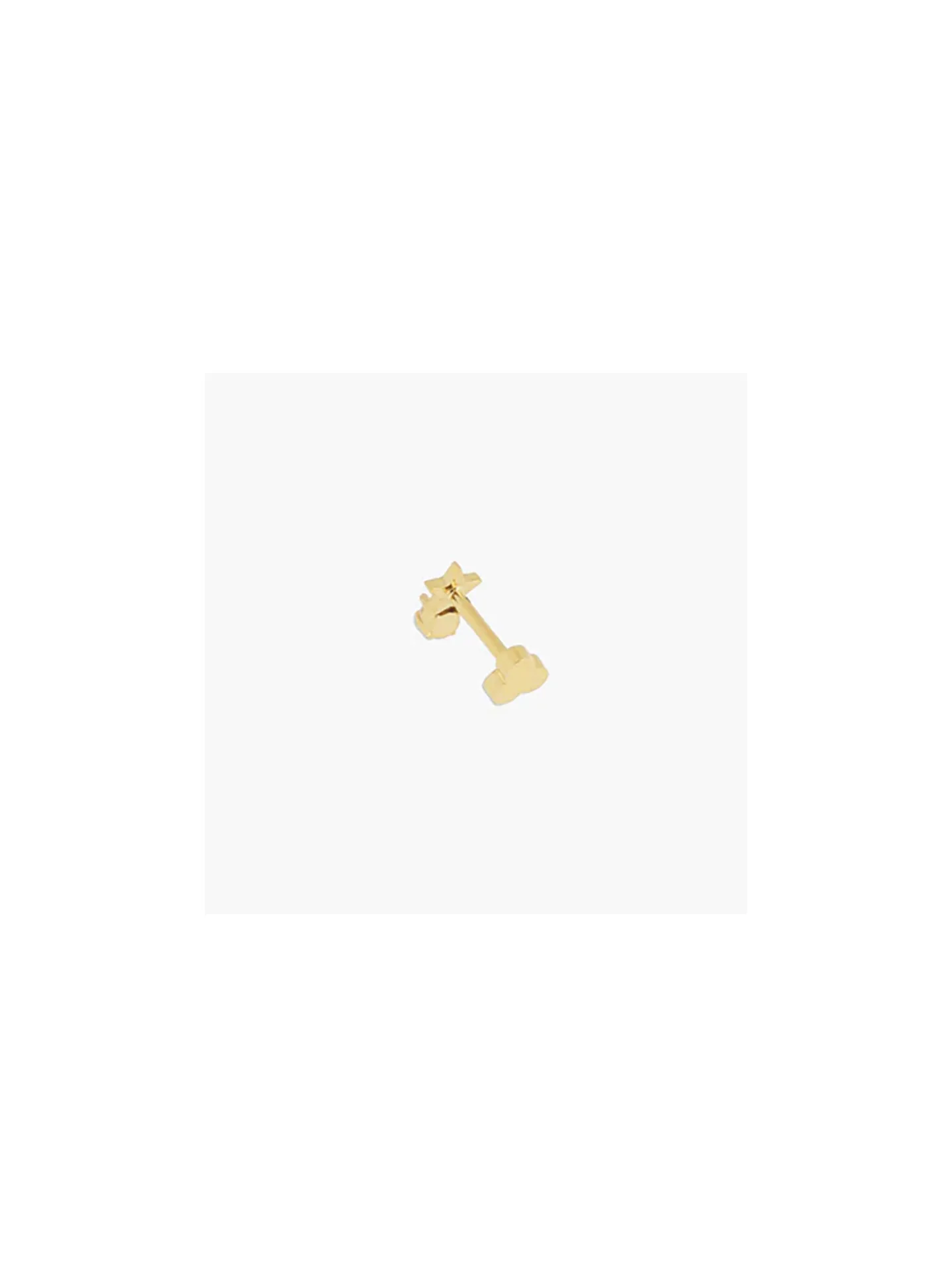 Piercing Zag Bijoux Winchester acier doré_x005f_x000D_étoile oxyde