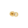 Puce d'oreille Zag Bijoux acier doré 4mm
