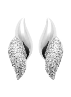 Puces d'oreilles Brillaxis argent rhodié oxydes