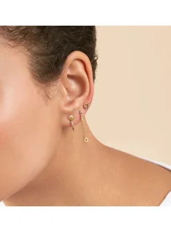 Set de 3 piercings Agatha Rainbow doré