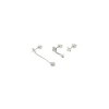 Set de trois piercings Agatha Beloved argent oxydes